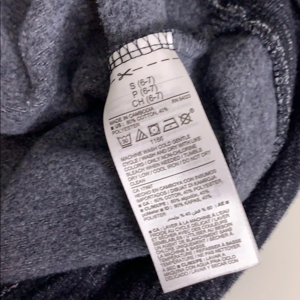 Old Navy Kids Small Hooded Cotton Zip Up sweatshirt
